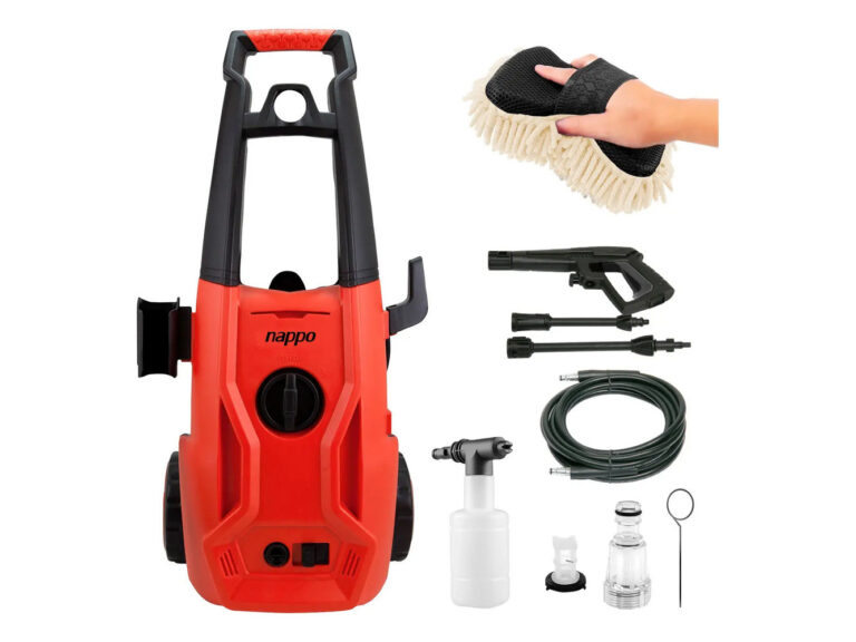 Hidrolavadora Nappo 1800w con Jabonera 5mts Manguera Color Rojo