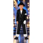 Disfraz Michael Jackson Niño Traje Lentejuelas Con Sombrero