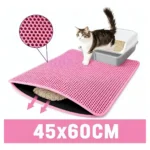 Alfombra Atrapa Arena Para Gatos Tapete Mascotas 45x60 Cm