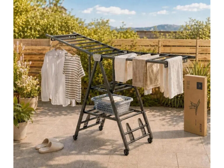 Tendedero Plegable Acero Inoxidable 170cm Gris Oscuro