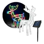 Reno Solar De Navidad Luces Led