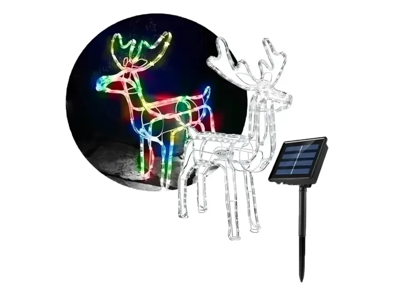 Reno Solar De Navidad Luces Led