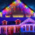 Cascadas Luces De Exterior Solar Navidad 10m 400 Led