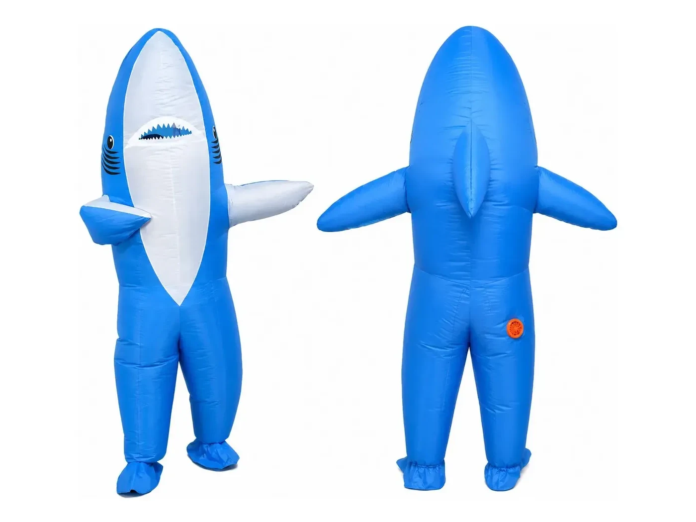 Disfraz Inflable Tiburón Azul Niño Estatura 120-150 Disfraz Inflable Tiburón Azul Niño Estatura 120-150