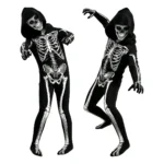 Disfraz Calavera Esqueleto Halloween Niño Cosplay Fiesta